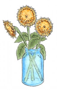 Flower in jar
